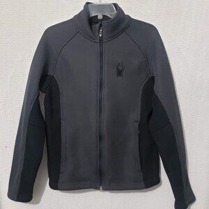 Spyder Core Sweater Zip Jacket Gray Black Men S/P